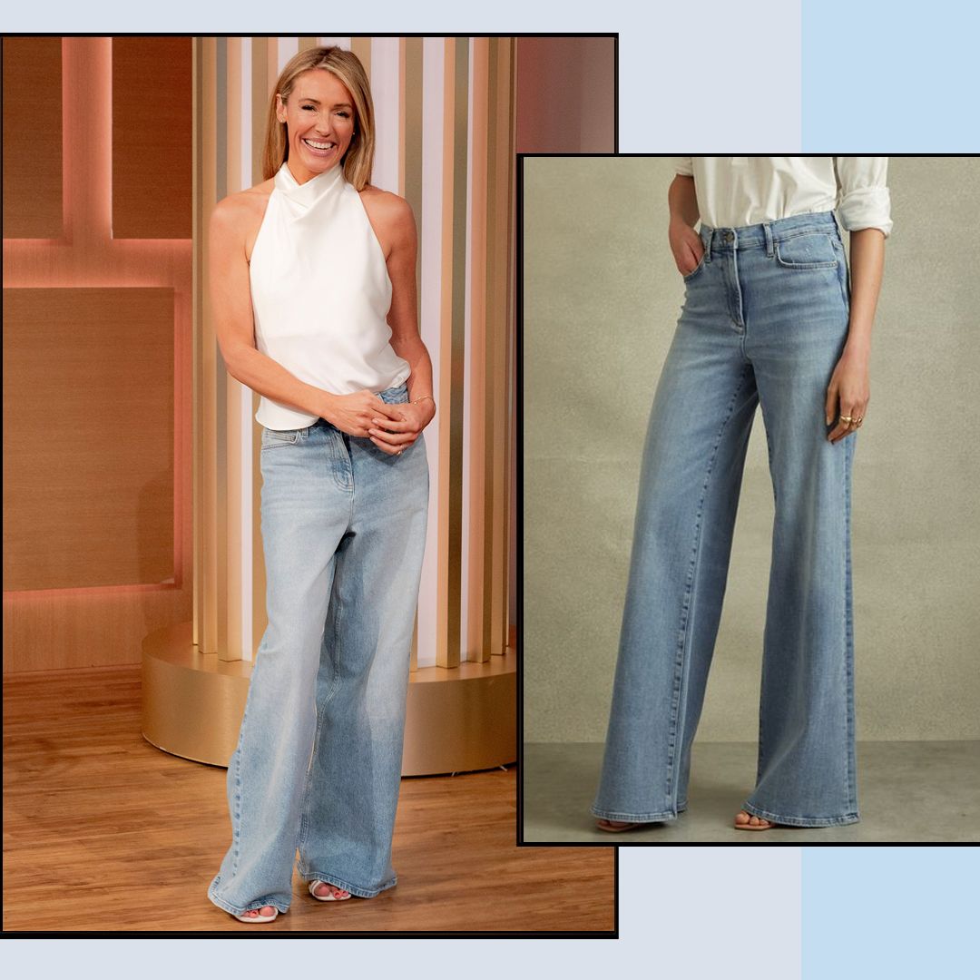 Cat Deeley's flattering palazzo jeans are going straight into my basket