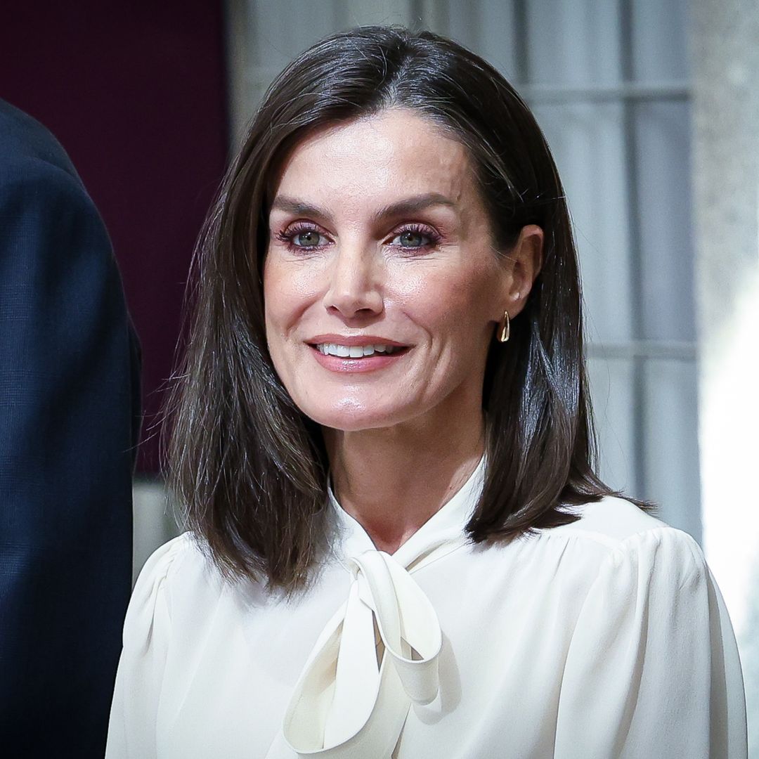 Queen Letizia's daring leather pants are the ultimate royal fashion statement
