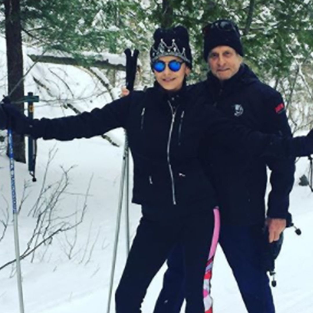 Catherine Zeta-Jones enjoys ski trip with Michael Douglas