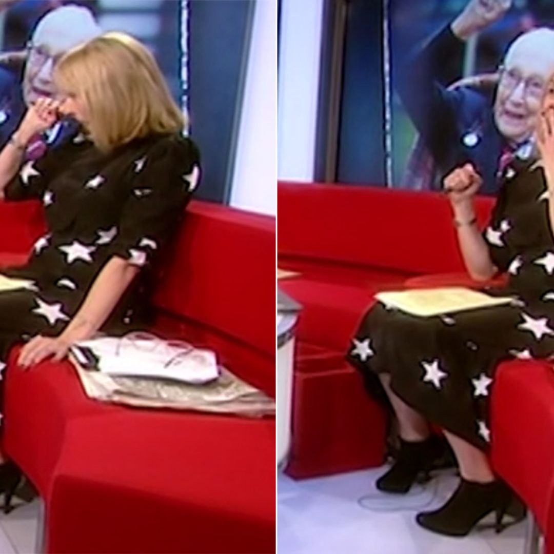 Louise Minchin struggles to hold back tears as she remembers Captain Sir Tom Moore