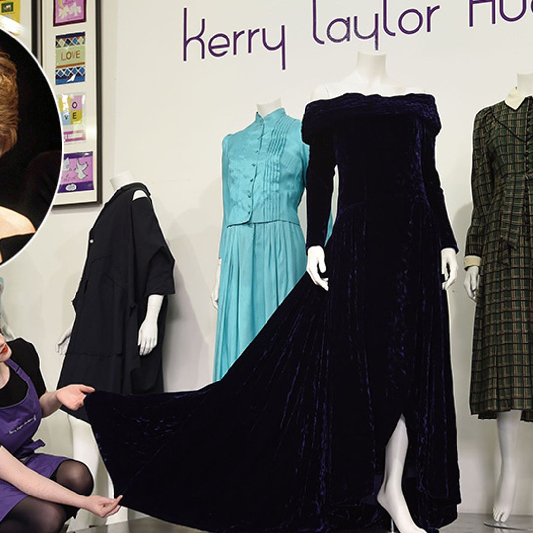 Princess Diana's purple velvet evening gown sells at auction for £45,000