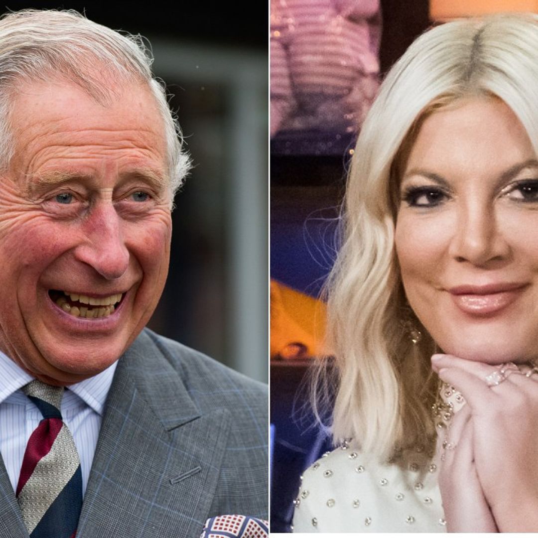 90210 star Tori Spelling reveals unexpected royal story involving Prince Charles