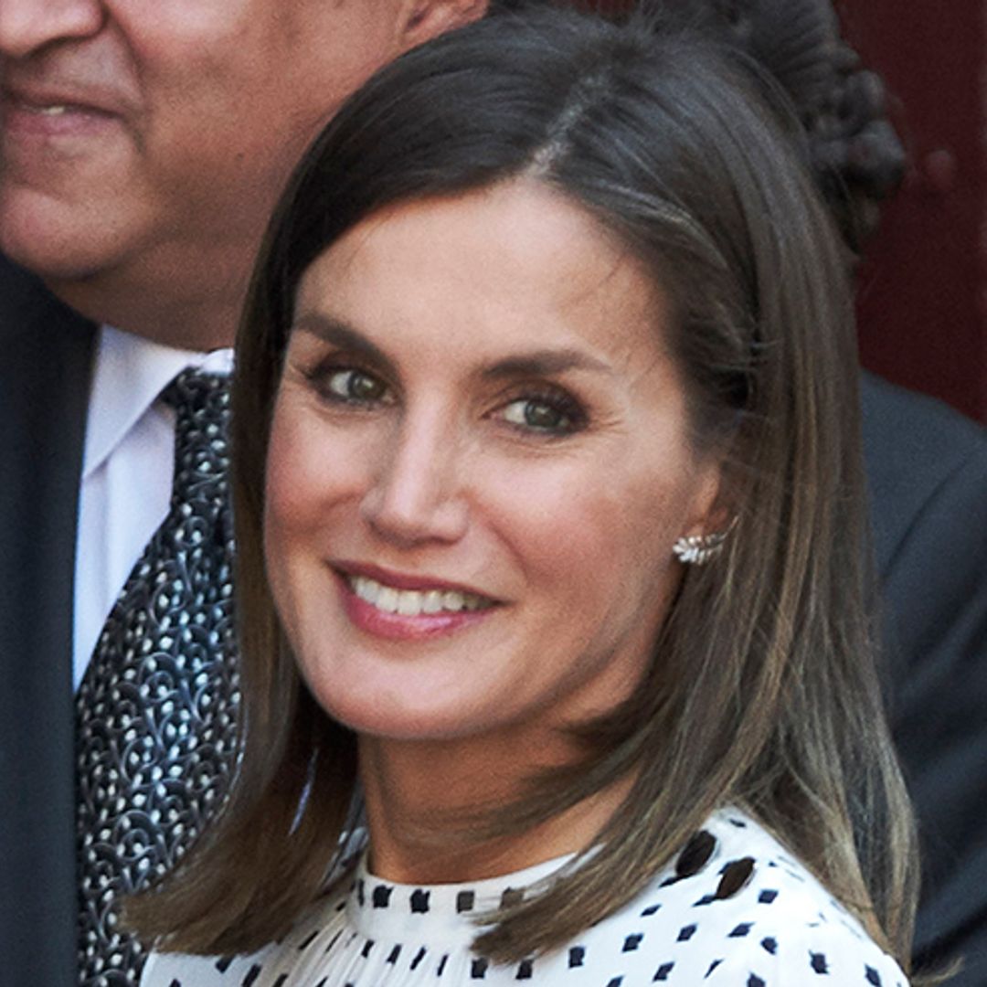 Queen Letizia's £100 sell-out Massimo Dutti dress is back in stock – in reverse colours