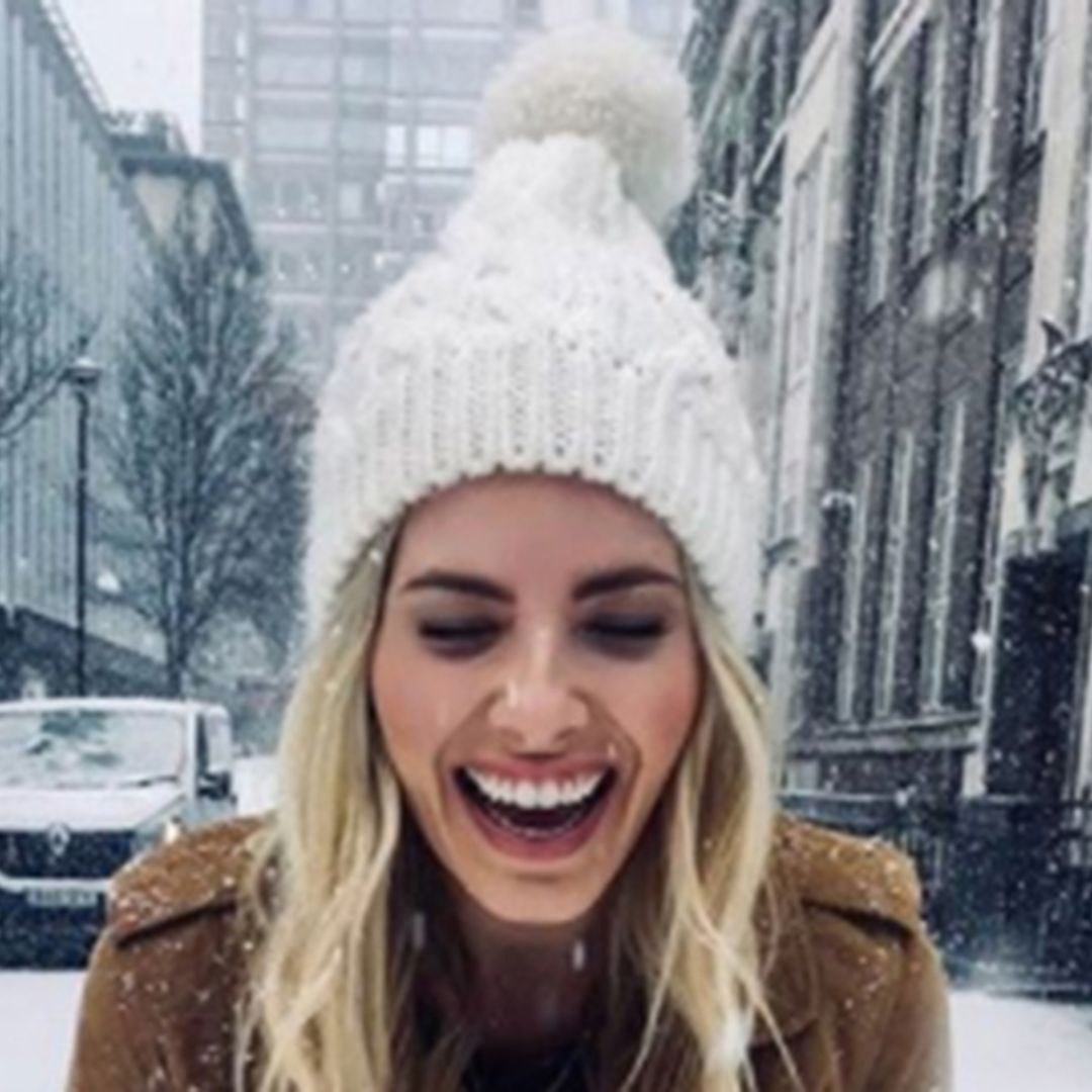 Mollie King has the ultimate snow day in super stylish high-street coat!