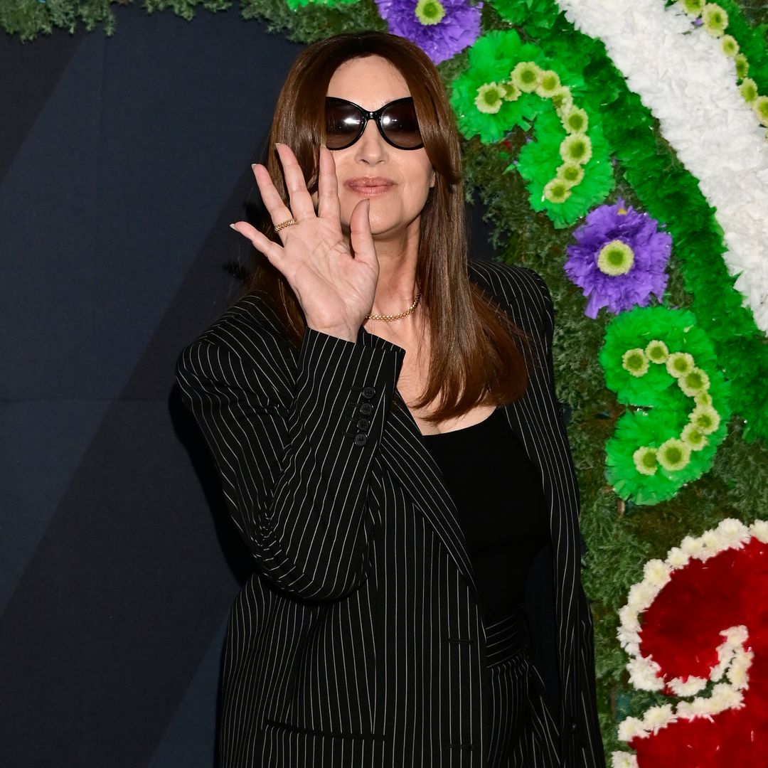 Monica Bellucci stuns in all-black as she makes rare red carpet appearance with Tim Burton