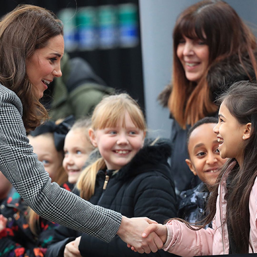 Prince William and pregnant Kate step out for children's event in Manchester