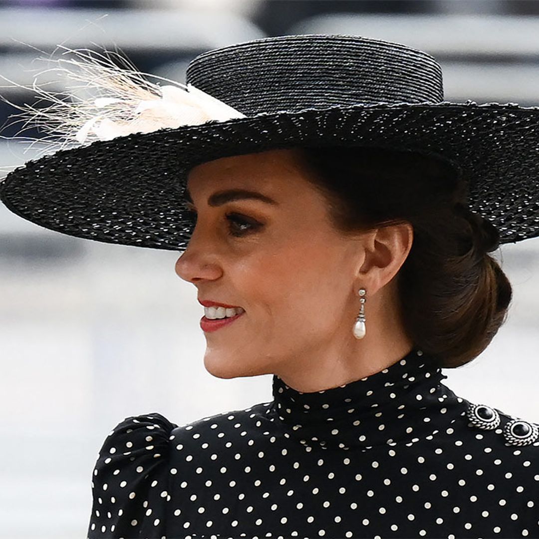 Kate Middleton's My Fair Lady hat has us in awe at Prince Philip's service
