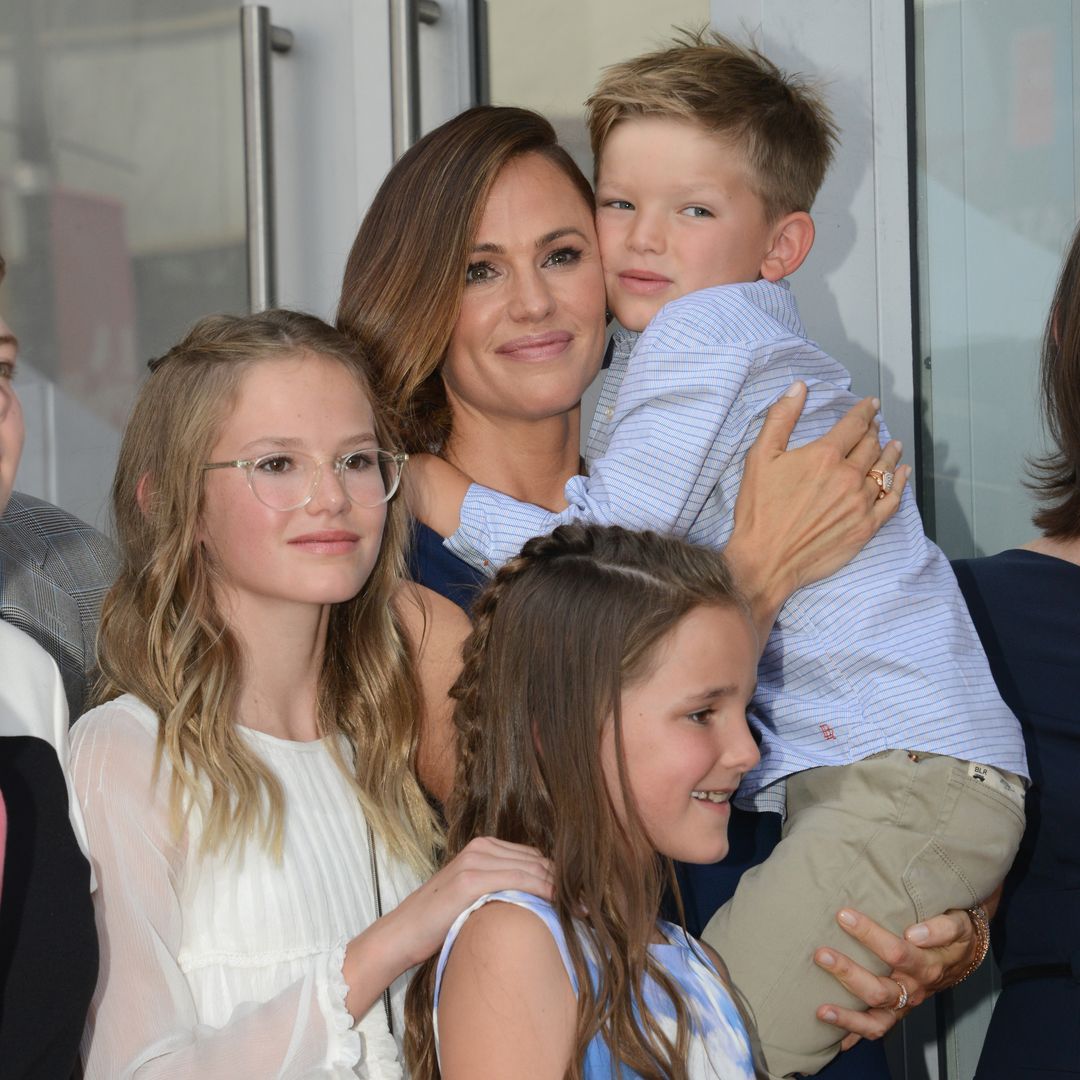 Jennifer Garner towered over by young family member in head-turning photo  - and those dimples