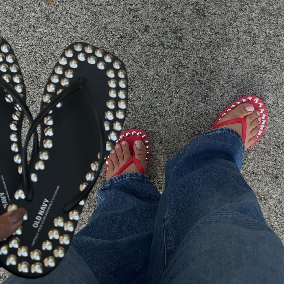 Studded flip flops are going to be everywhere this summer, here's the ones to shop right now