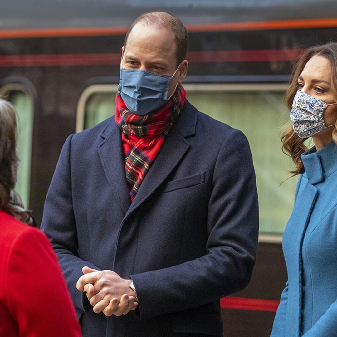 Prince William and Kate Middleton's exciting new roles revealed as they arrive in Edinburgh for royal train tour - best photos