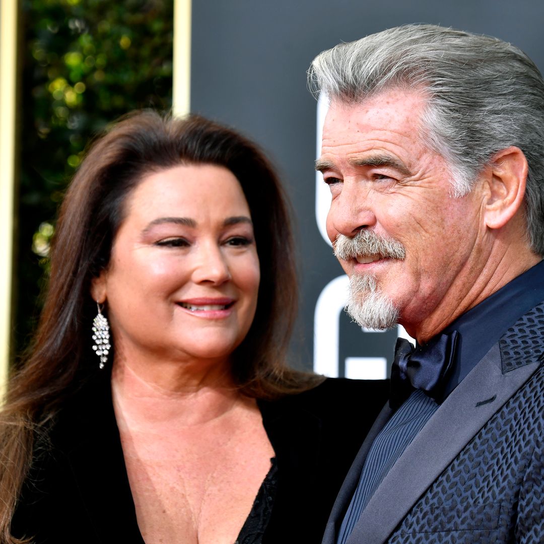 Pierce Brosnan's wife steals the show in sheer dress as she celebrates towering son's 27th birthday with family