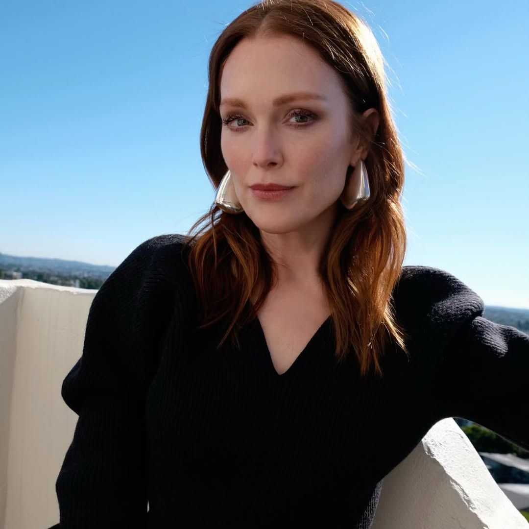 Julianne Moore and daughter model matching bikinis during sun-drenched family getaway