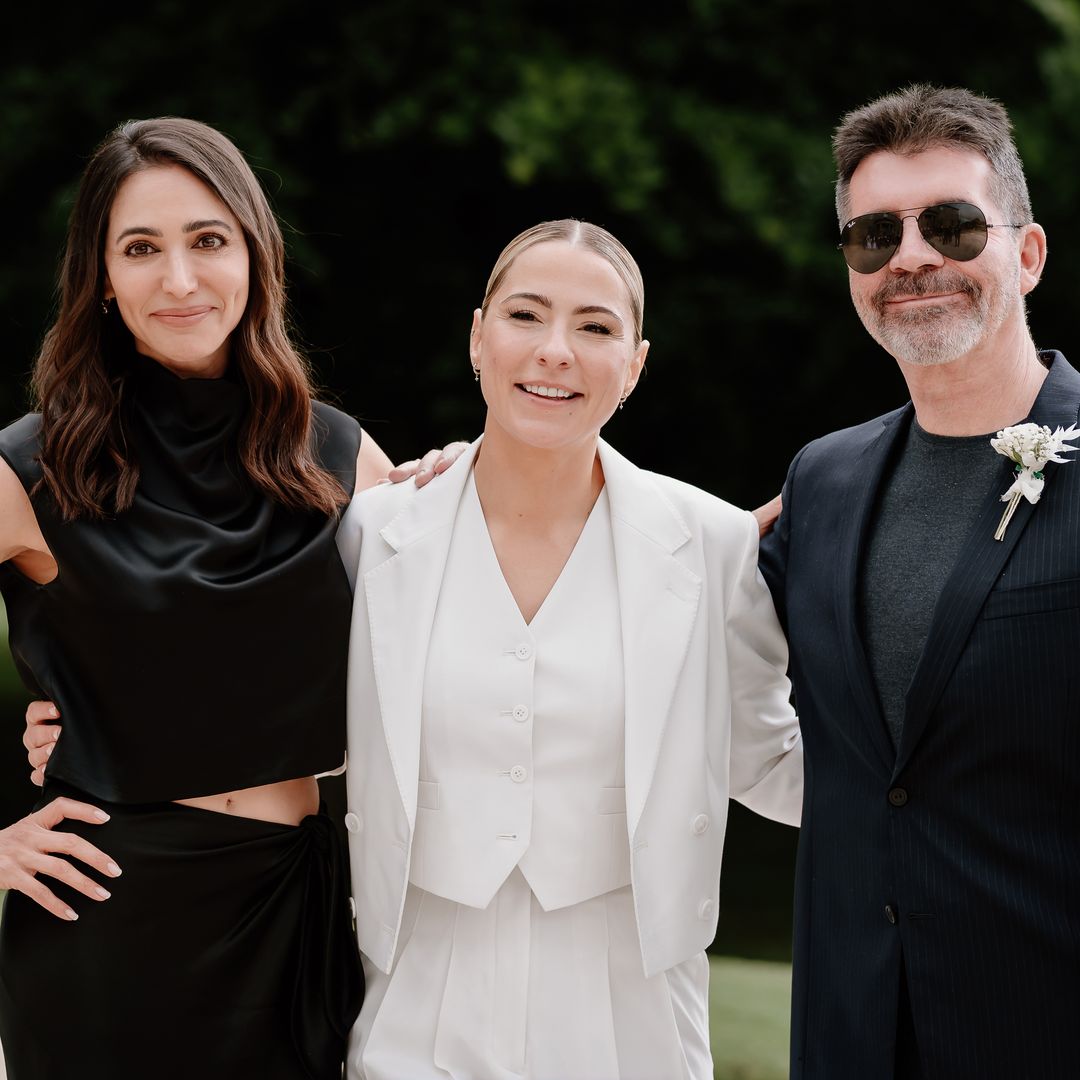 Lucy Spraggan ties the knot with Emilia Smith as Simon Cowell walks her