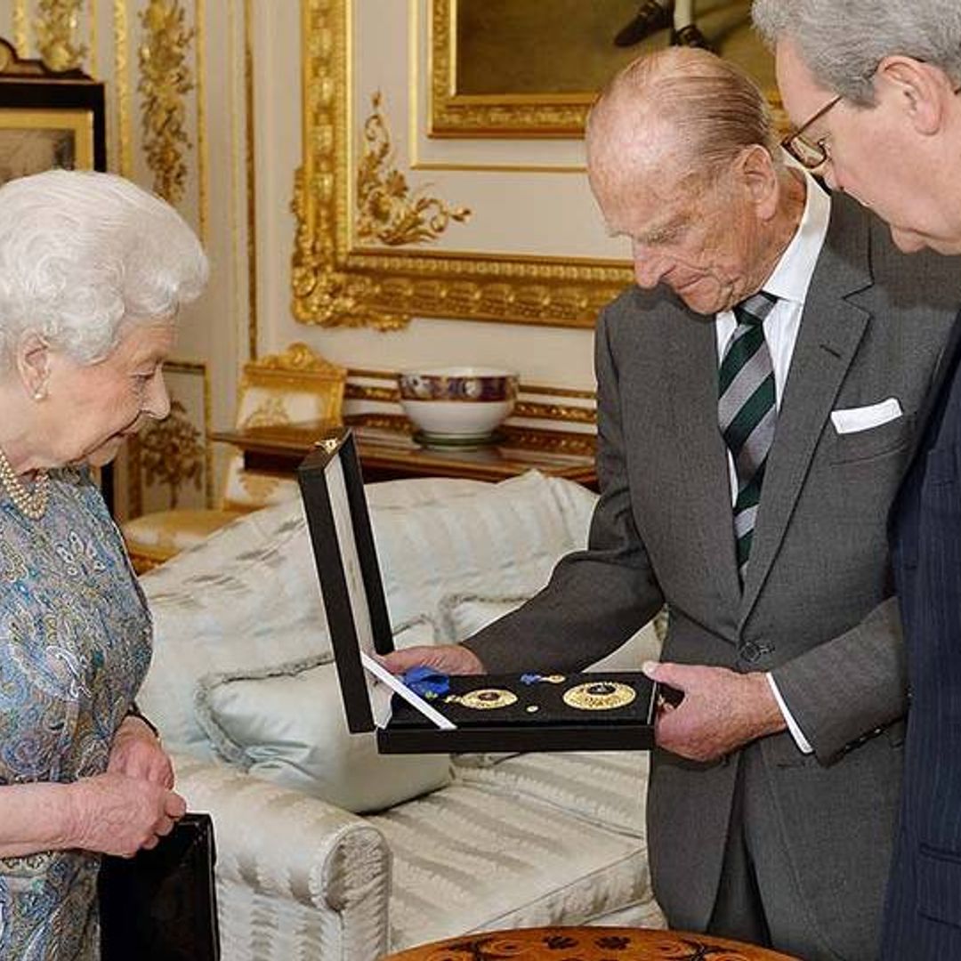 Queen Elizabeth knights her husband Prince Philip in special medal ceremony