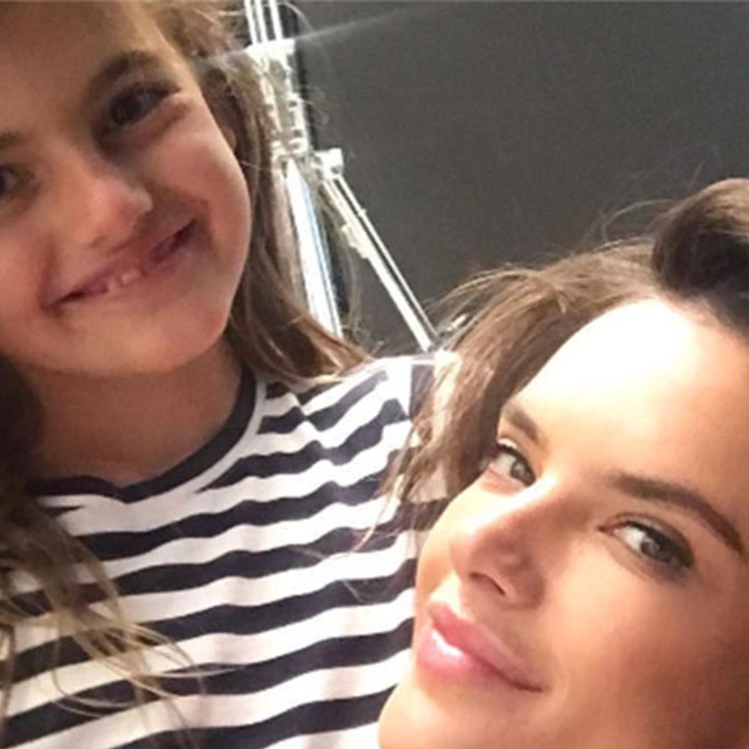 Alessandra Ambrosio poses with daughter Anja for new Jordache campaign