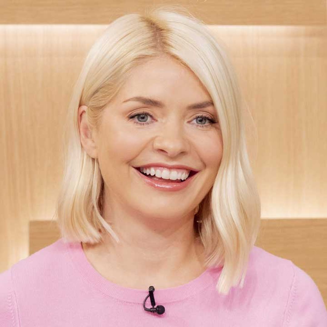 Holly Willoughby looks like a film star in plaid mini skirt on This Morning