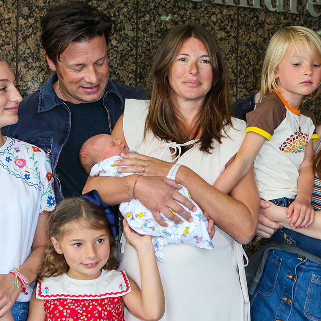 Jamie Oliver shares rare video with all five children and wife Jools to mark special milestone