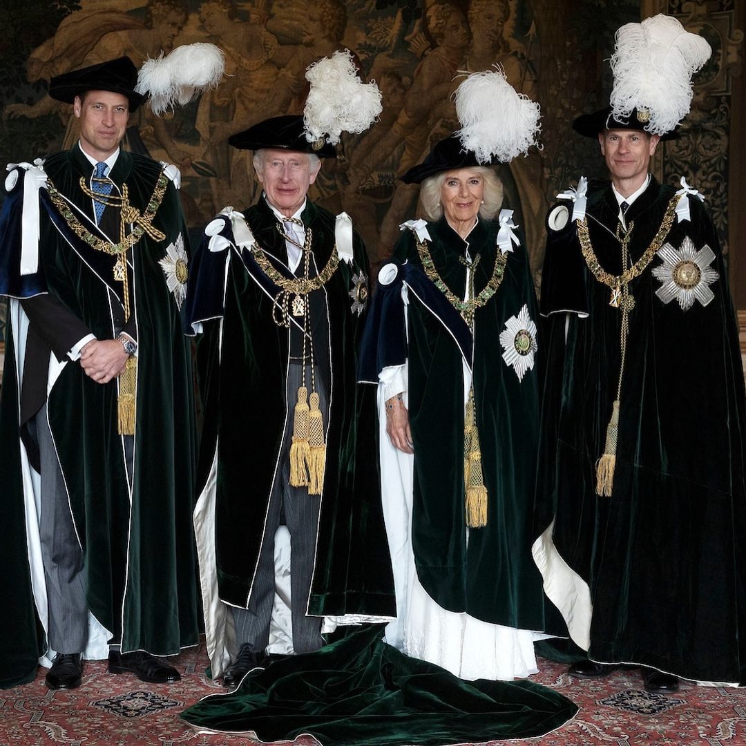 King Charles and Queen Camilla's portrait with Princes William and Edward sparks questions