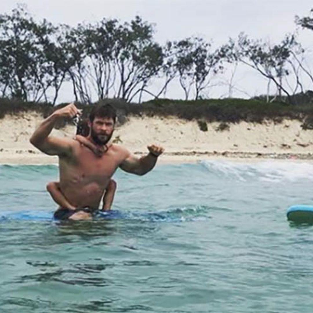 Chris Hemsworth pays tribute to wife and daughter for International Women's Day