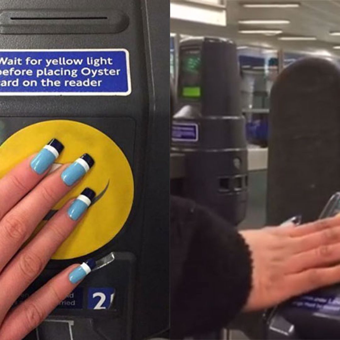 This genius manicure doubles up as a working Oyster card!