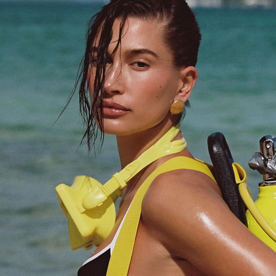 Hailey Bieber's £65 bikini is an ode to 'lemontini summer'