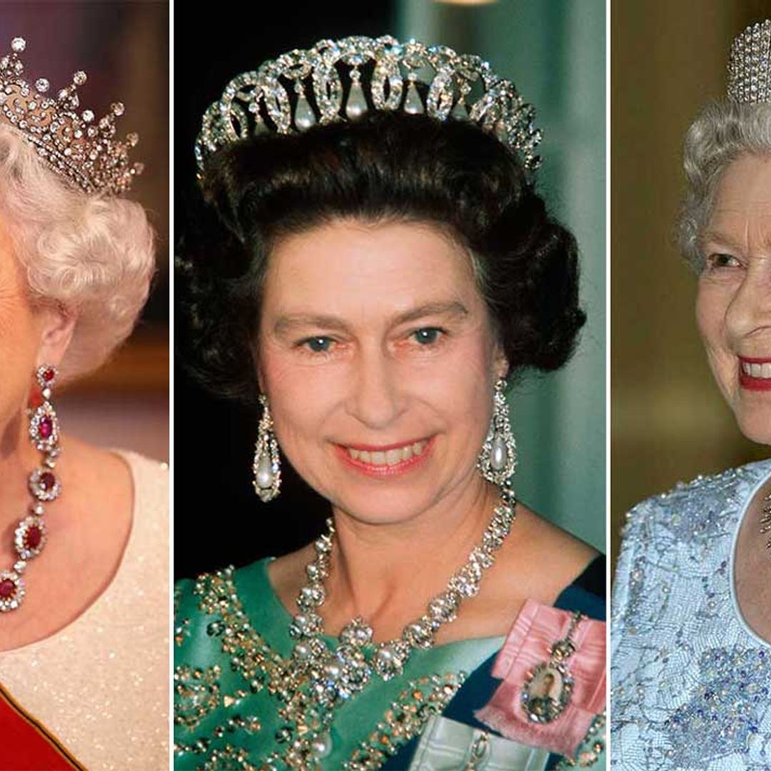 The Queen's most glittering tiaras in her personal jewellery collection