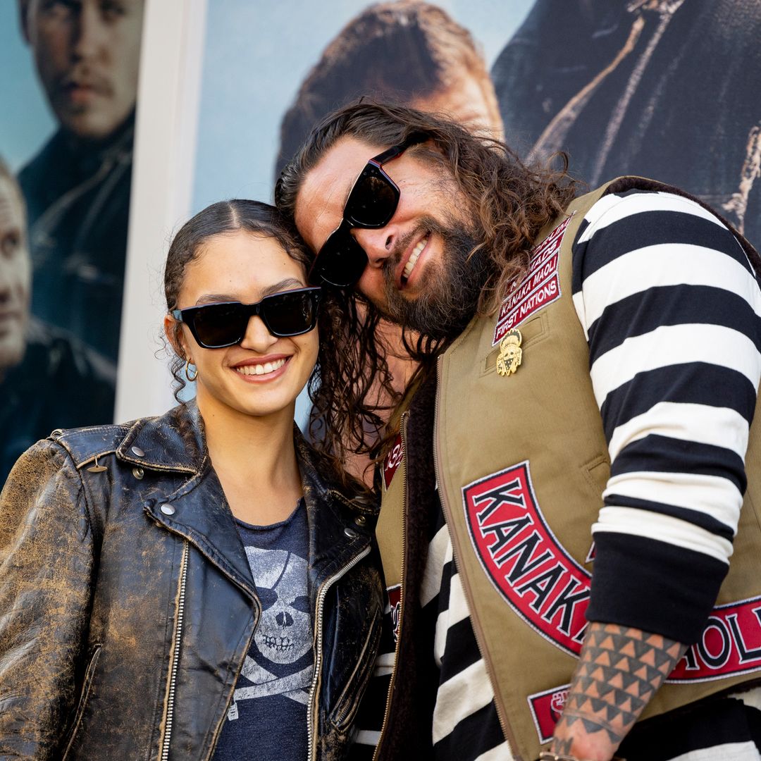Jason Momoa is a proud dad as he poses with Lisa Bonet lookalike daughter Lola, 16