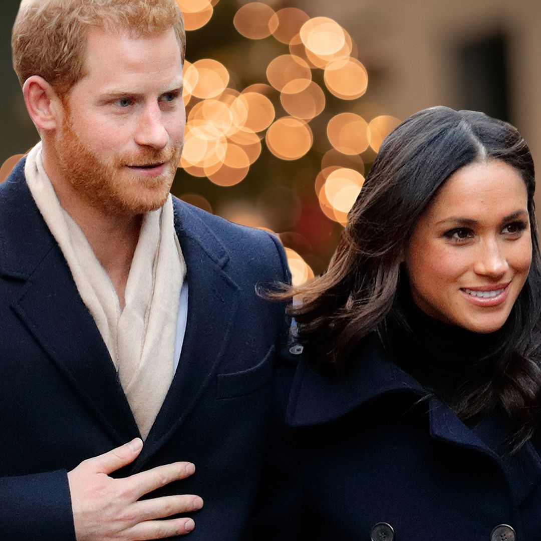 Prince Harry and Meghan Markle's glittering Christmas tree inside their Montecito mansion