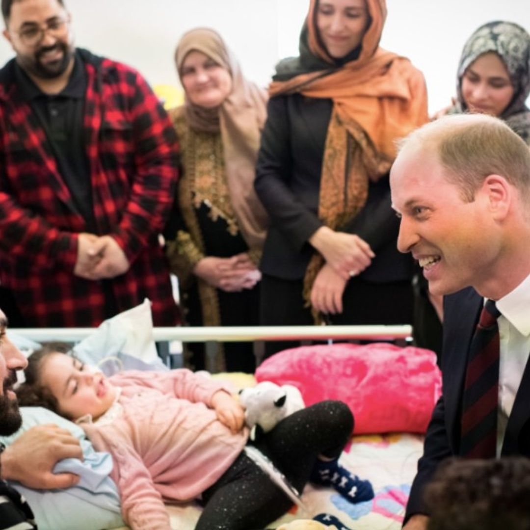 Prince William's emotional visit to five-year-old terror victim