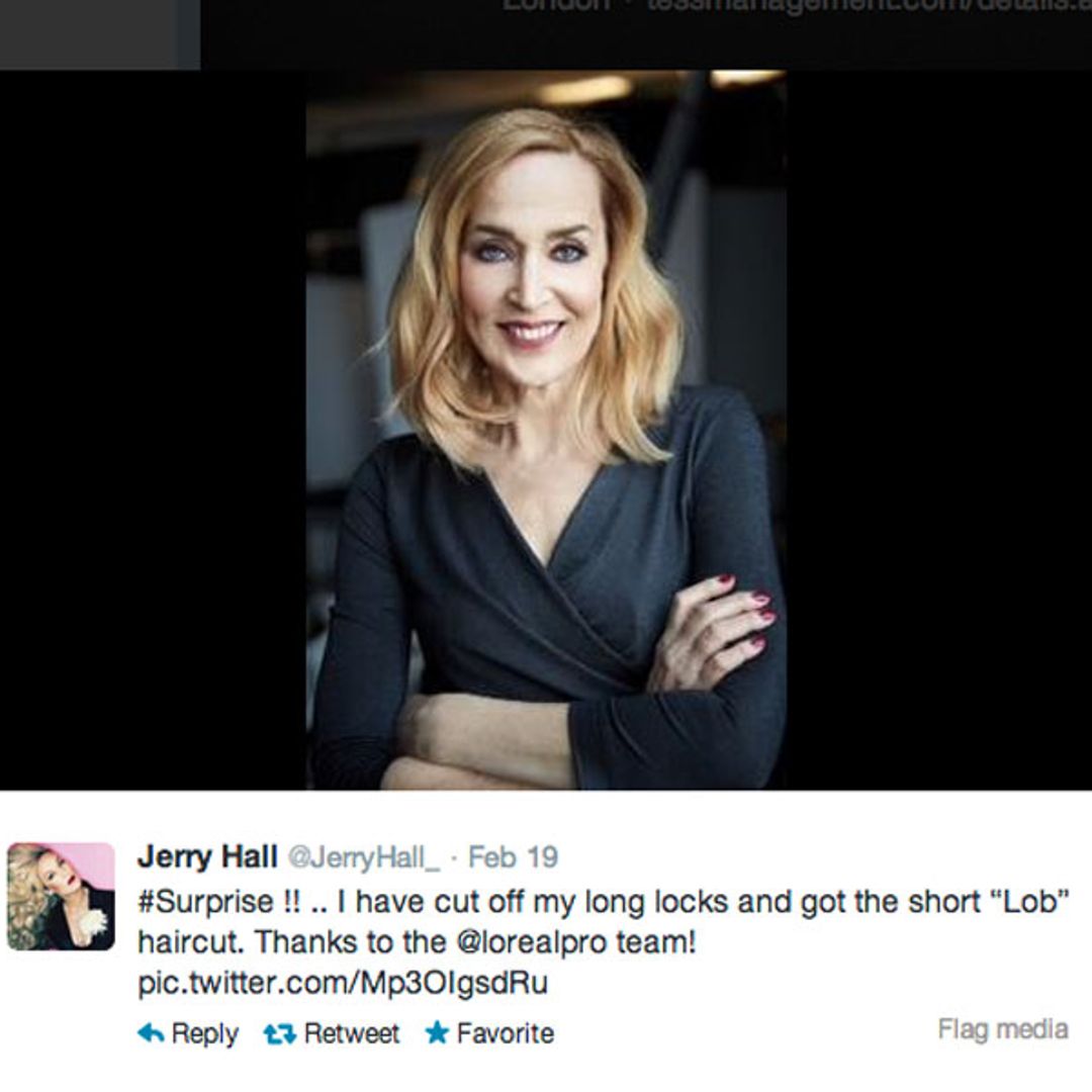 Jerry Hall teams up with Cancer Research UK for Give Up Clothes For Good campaign