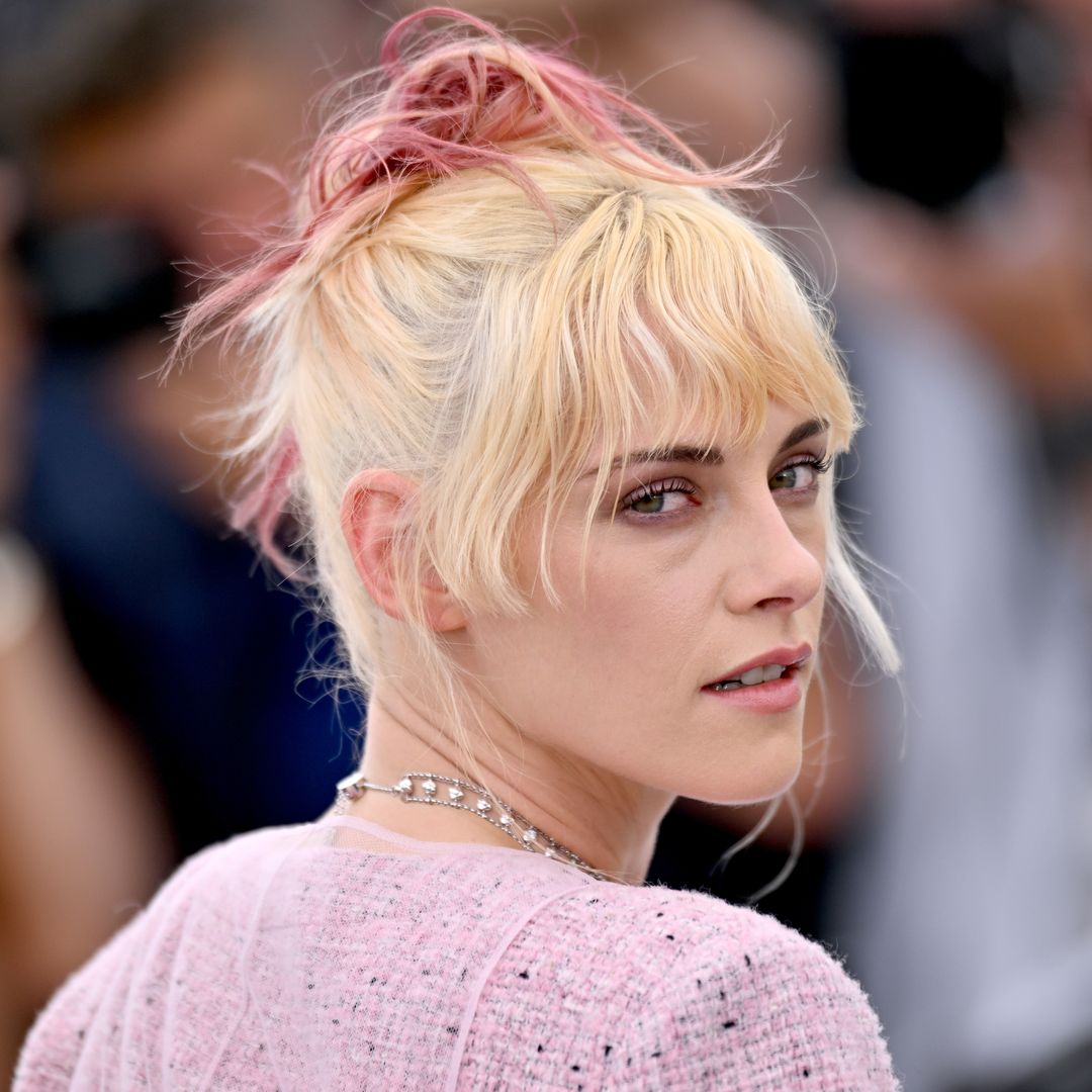 Kristen Stewart is a real-life Barbie in sheer pink dress and mini shorts
