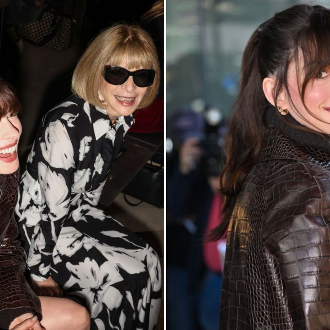 Anne Hathaway recreates an iconic Devil Wears Prada moment at New York Fashion Week