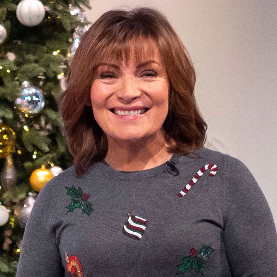 Lorraine Kelly transforms her outfit into a festive party look with this unique accessory