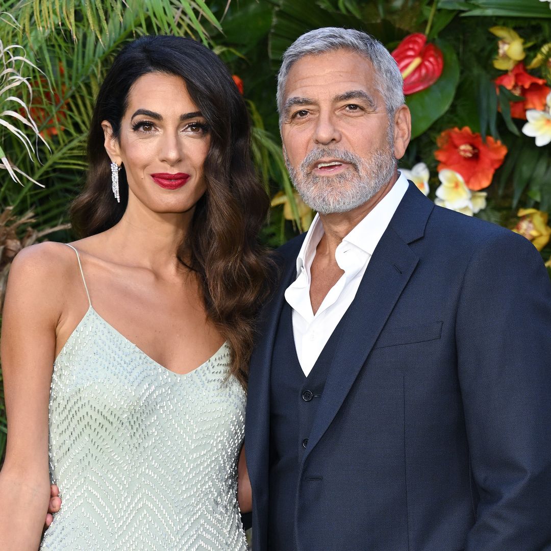 George and Amal Clooney's conservatory overflowing with plants at £12m island mansion