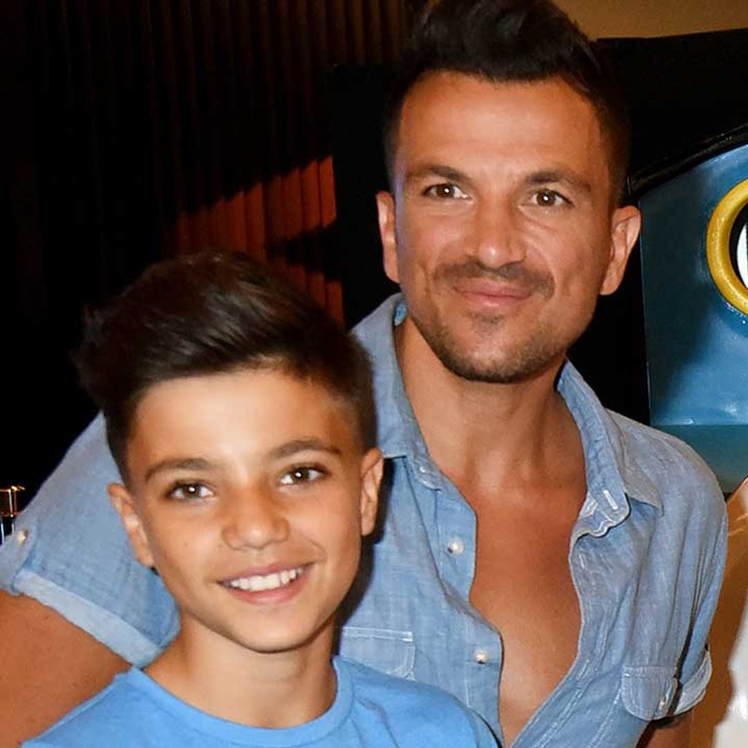 Peter Andre shows off the results of his son Junior's dramatic lockdown buzz cut