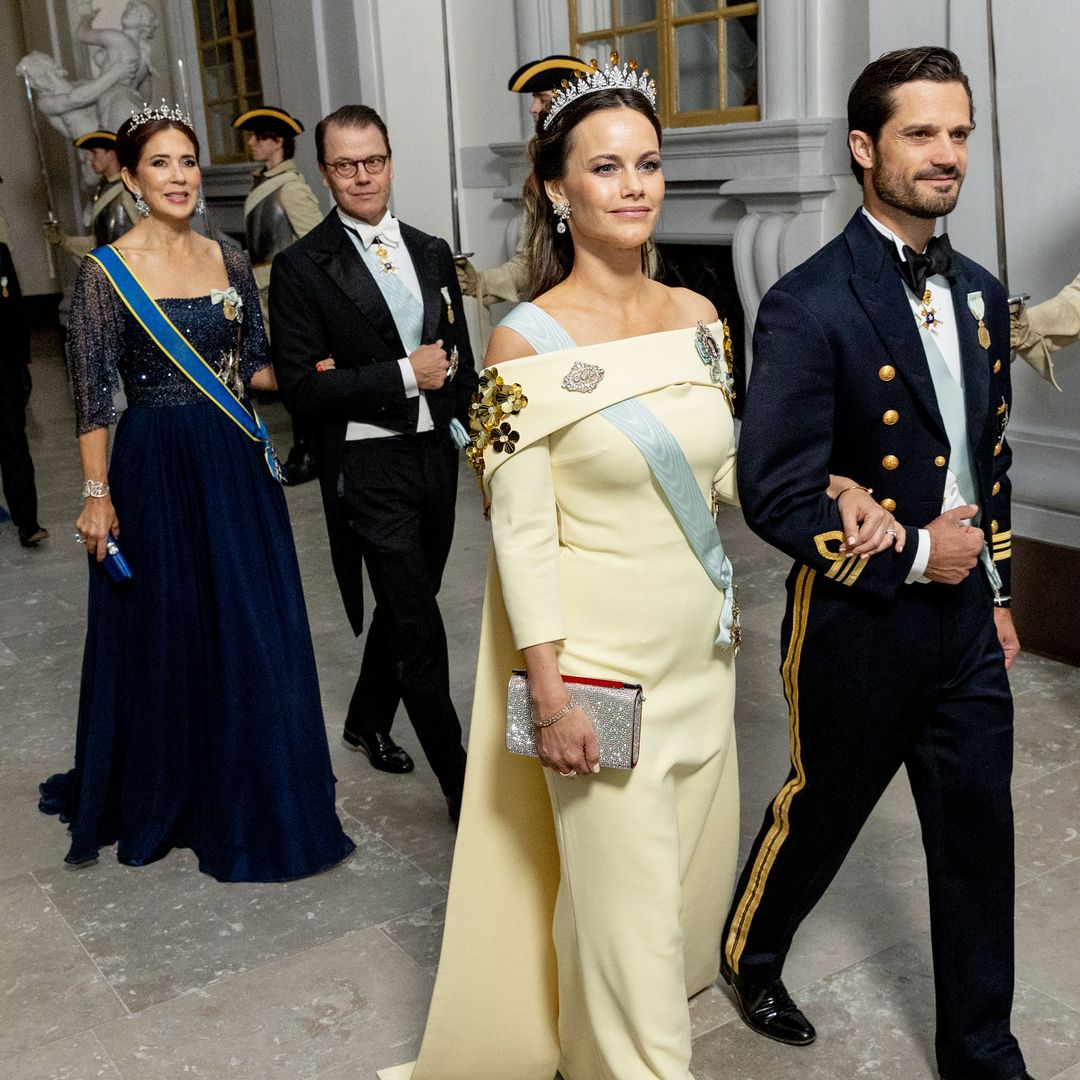 European royals dress up in their finest for Golden Jubilee Banquet