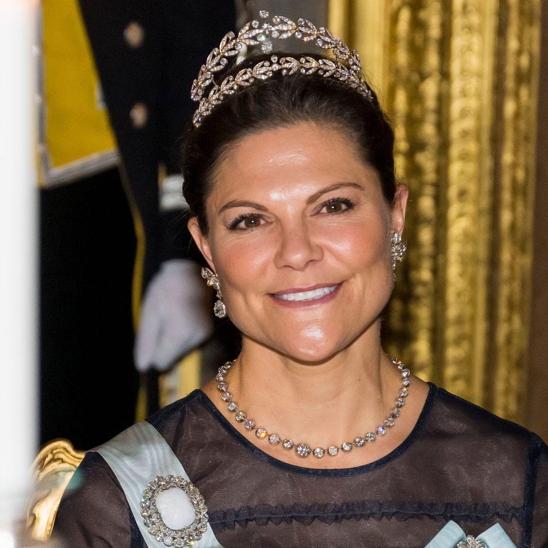 Crown Princess Victoria is radiant in H&M ballgown and shimmering tiara