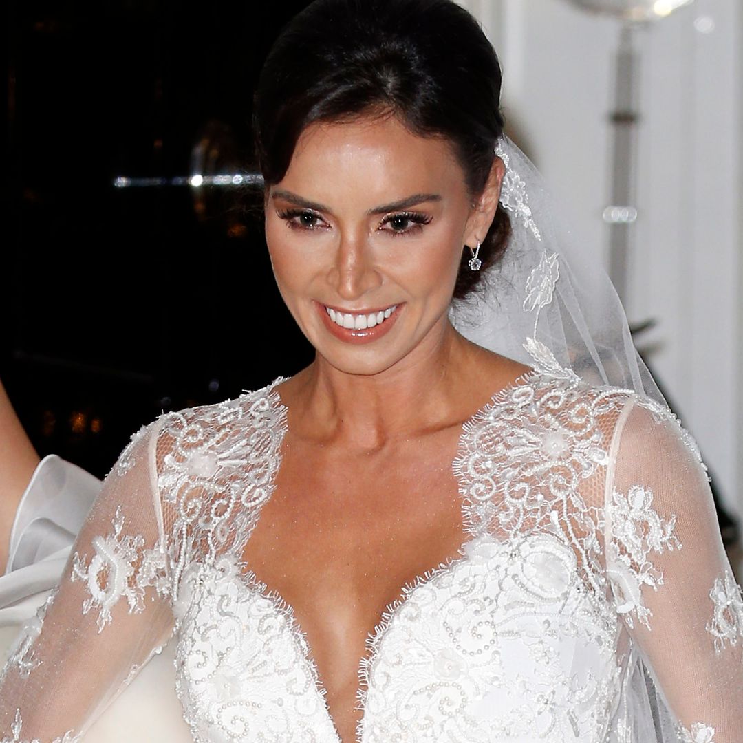 Christine Lampard's lookalike mother-of-the-bride is luscious in lace in unseen wedding photo