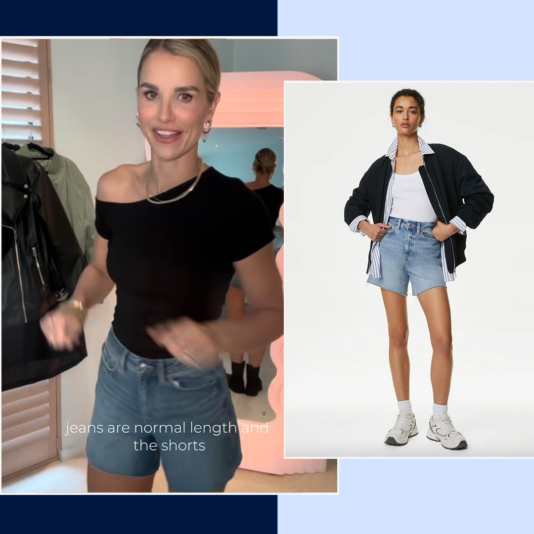 Vogue Williams has found the most flattering M&S denim shorts for festival season - and they're just £29