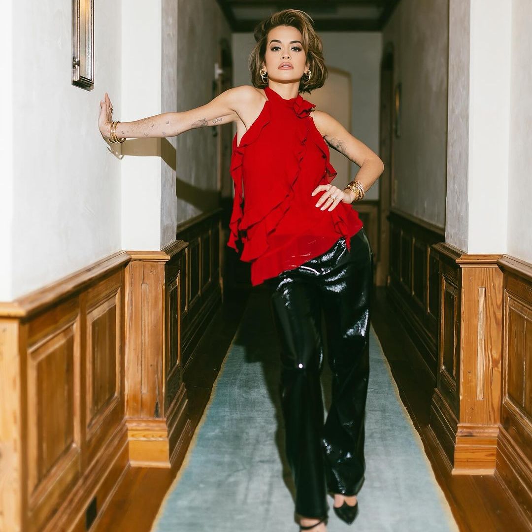 Rita Ora unveils fresh, bouncy hair update for the London launch of her beauty line