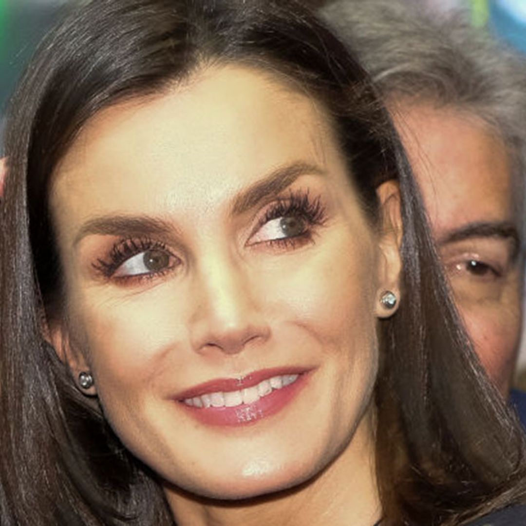 Queen Letizia sends fans wild in fitted leather leggings