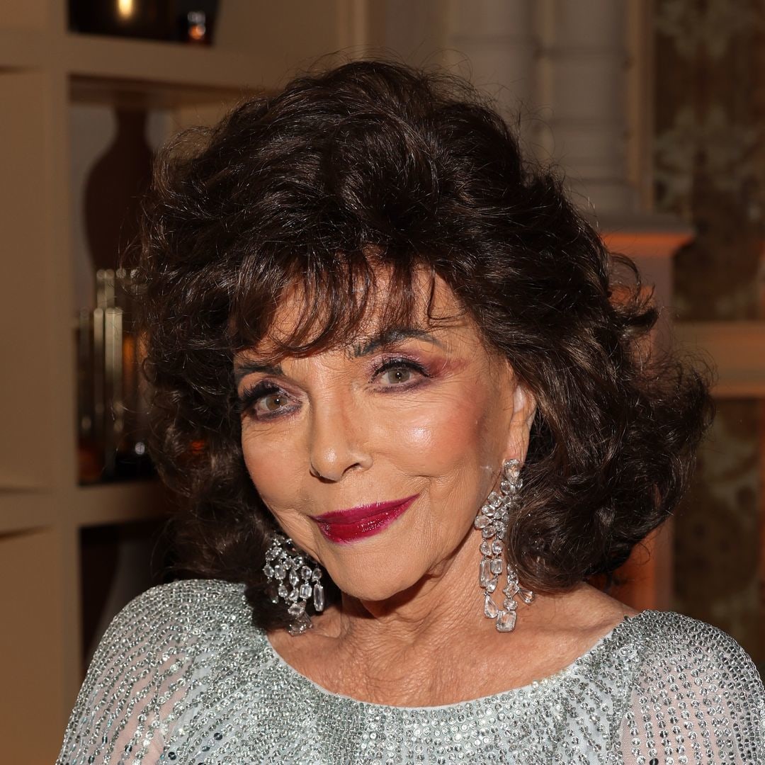 Dynasty star Joan Collins, 92, looks youthful in sequined biker jacket