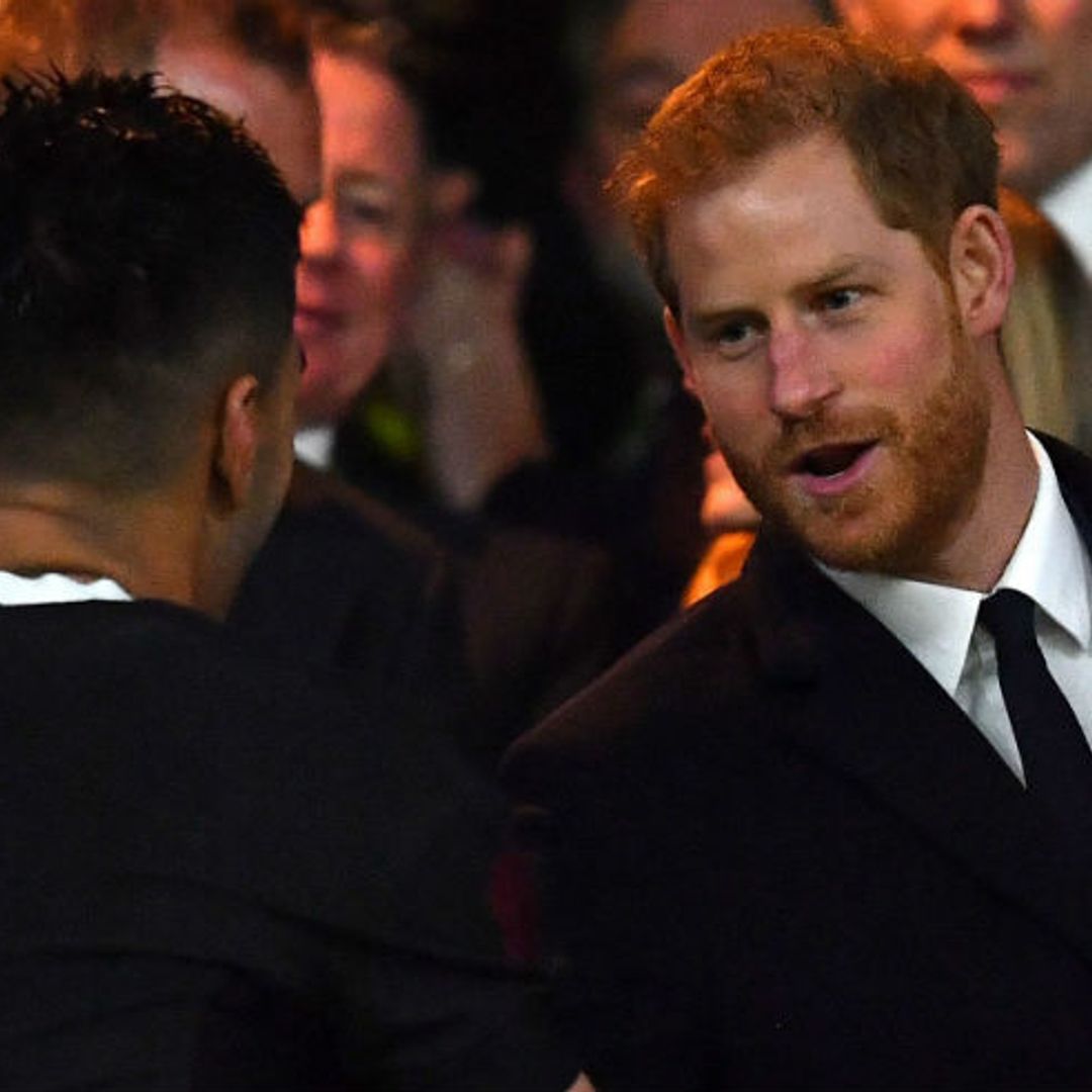 This popular Strictly star was at the rugby with Prince Harry