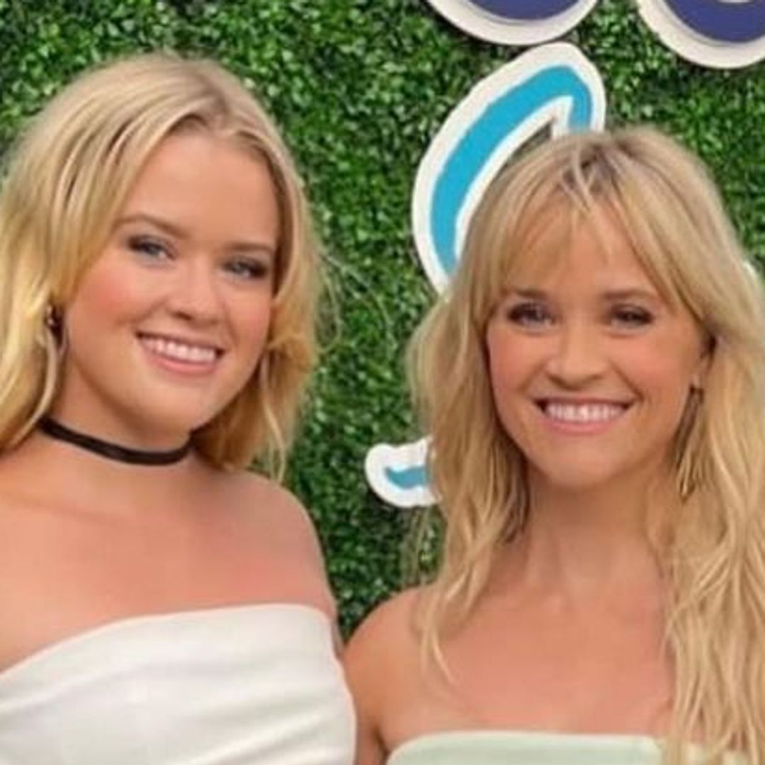 Reese Witherspoon and doppelganger daughter Ava twin in strapless dresses