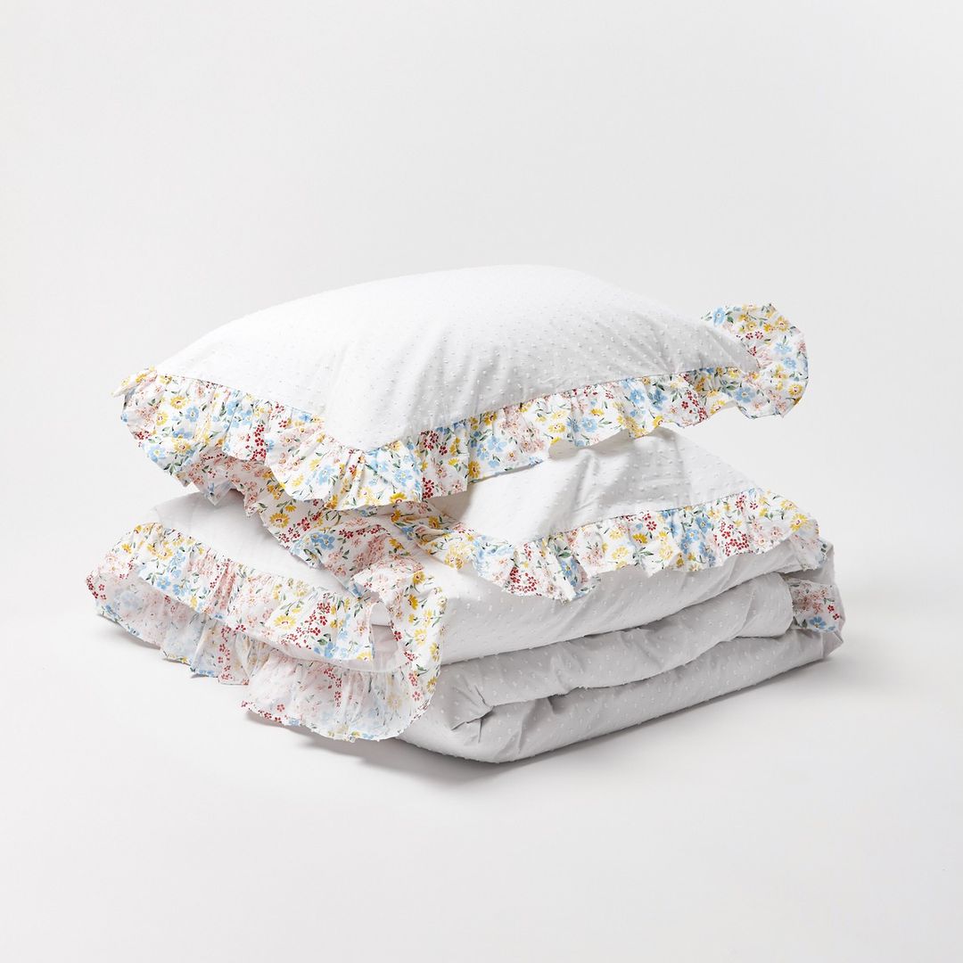 Floral Ruffle Bed Linen Set - Oliver Bonas