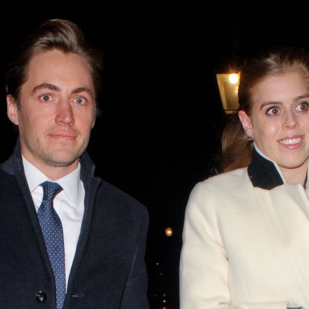 Princess Beatrice and Edoardo Mapelli Mozzi take baby Sienna on an autumn stroll around London