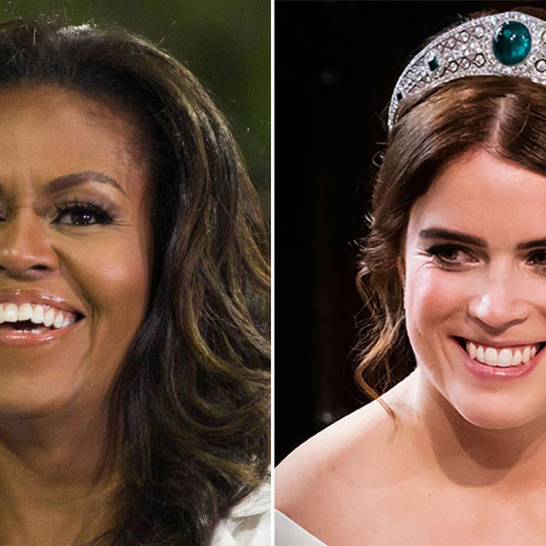 Michelle Obama nailed this wedding dress style 26 years before Princess Eugenie