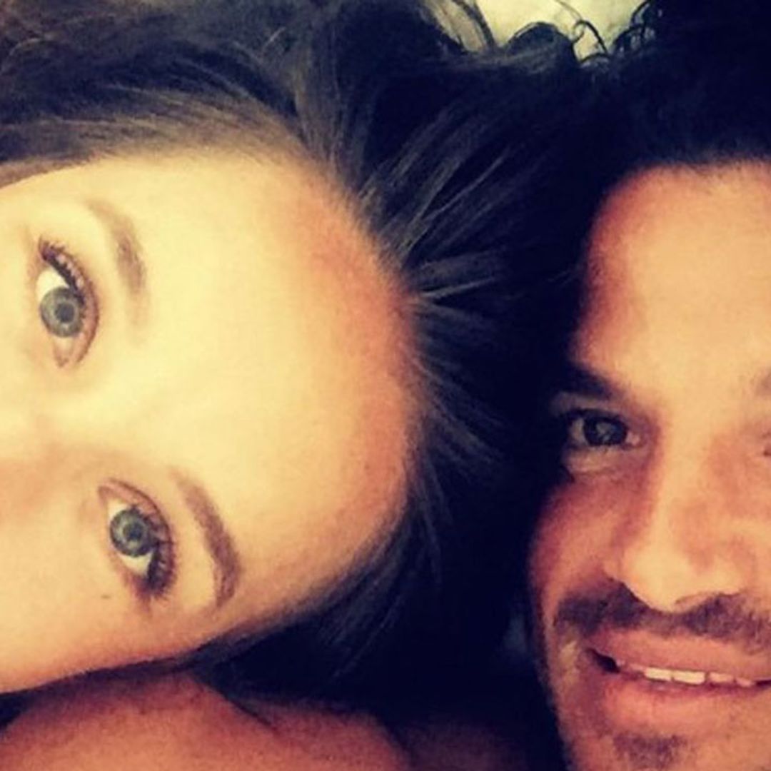 Peter Andre and Emily pose with their two children to show off incredible Christmas décor