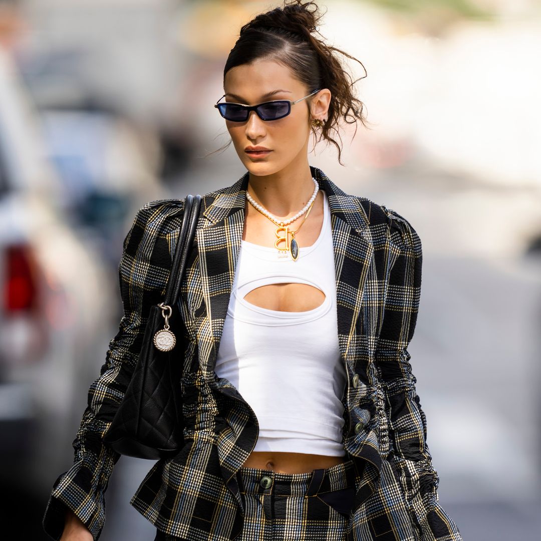 Bella Hadid styles out mega fashion faux pas in statement jeans