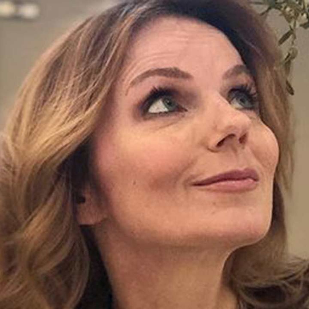 Geri Horner wows in romantic blouse to show off short hair transformation